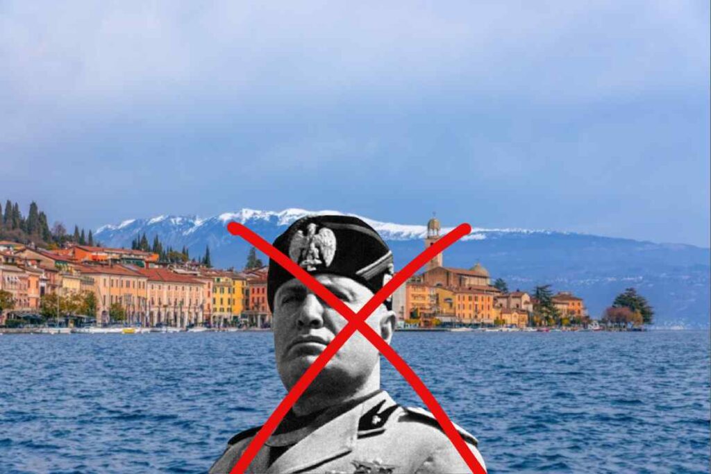 Salò prende le distanze dal passato: revocata la cittadinanza a Mussolini. Salò cancella un'ombra del passato: revocata l'onorificenza a Mussolini. Salò si distacca dal fascismo: revocata la cittadinanza a Mussolini. La città di Salò rivede il passato: Mussolini perde l'onorificenza.