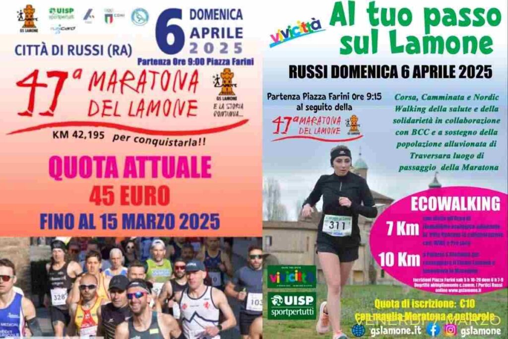 La Maratona del Lamone torna con la 47esima edizione. Un weekend di sport e divertimento con la Maratona del Lamone. La Maratona del Lamone: l'unica grande corsa organizzata da volontari.
