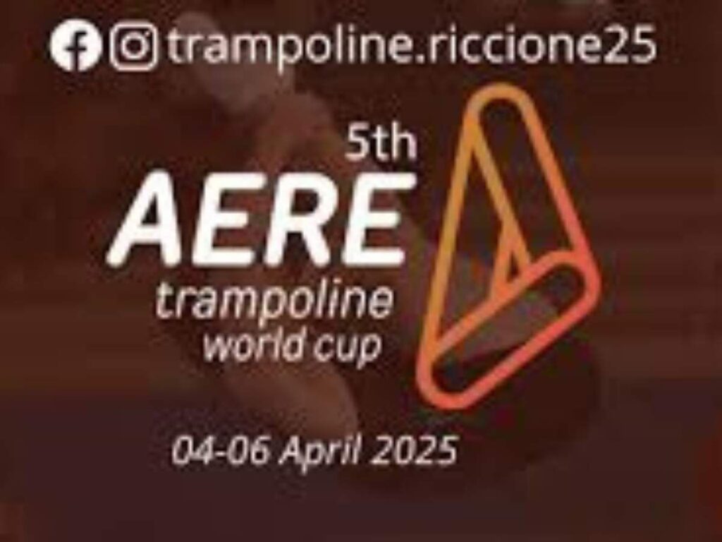 Riccione ospita la Aere Trampoline World Cup 2025. I medagliati di Parigi 2024 in gara a Riccione. Il trampolino elastico mondiale fa tappa in Romagna. 