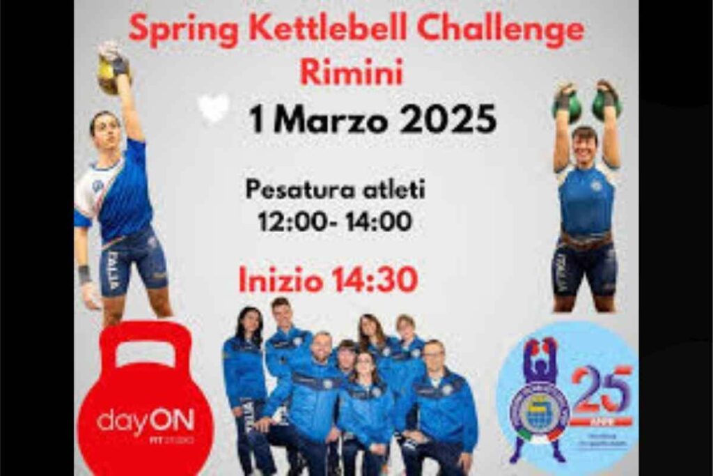 Rimini ospita la "Spring Kettlebell Challenge": un appuntamento imperdibile. Passione e forza alla "Spring Kettlebell Challenge" di Rimini. La sfida del kettlebell lifting torna a Rimini.