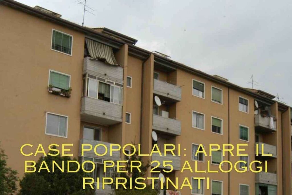 Case popolari: come presentare domanda per i nuovi alloggi. Bando case popolari: 25 alloggi a canone calmierato. Un aiuto per le famiglie: 25 case popolari disponibili. Abitare con canone agevolato: aperto il bando per 25 alloggi.