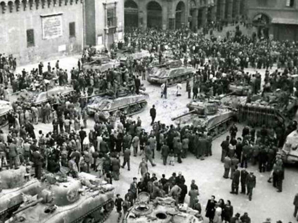 Dalla guerra alla libertà: Bologna ottant’anni dopo. Il coraggio della Resistenza nella Bologna del ’45. Bologna libera: omaggio ai partigiani e ai caduti. La città medaglia d’oro che non dimentica.