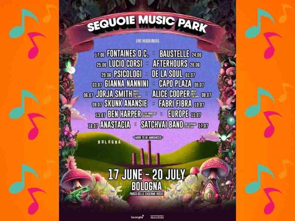 Un’estate di concerti al Parco delle Caserme Rosse. I Fontaines Dc aprono Sequoie Music Park 2025. Baustelle, Afterhours e altri big in arrivo a Bologna. 