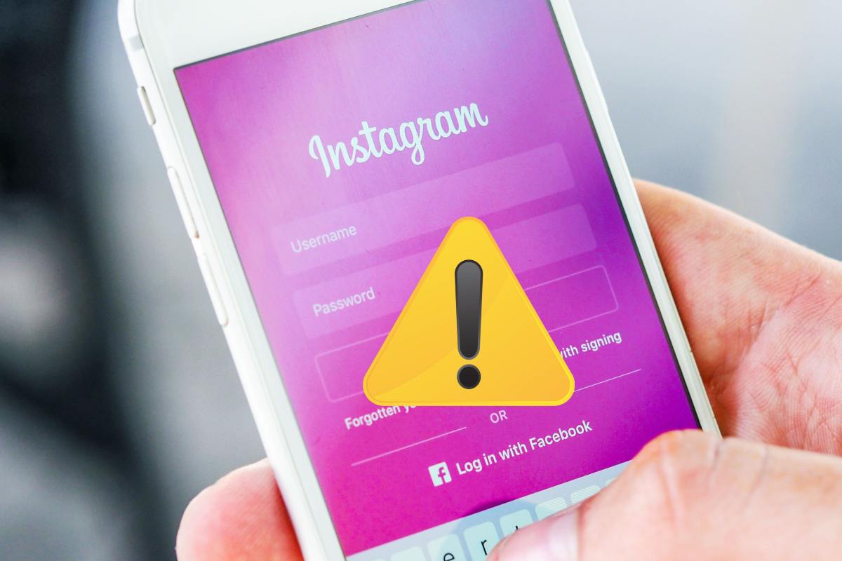 Account Instagram malfunzionante
