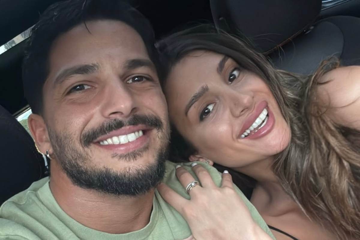 Selfie di Gianmarco e Cristina sorridenti