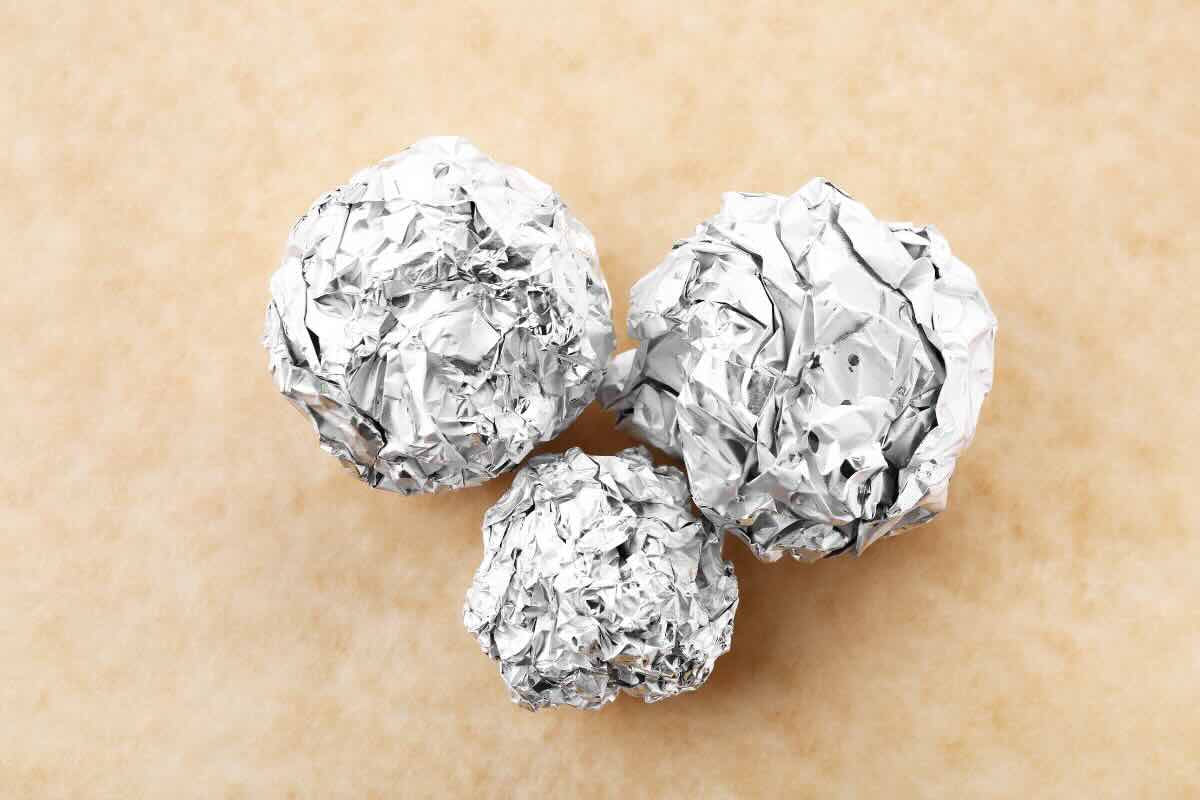 3 palline carta stagnola