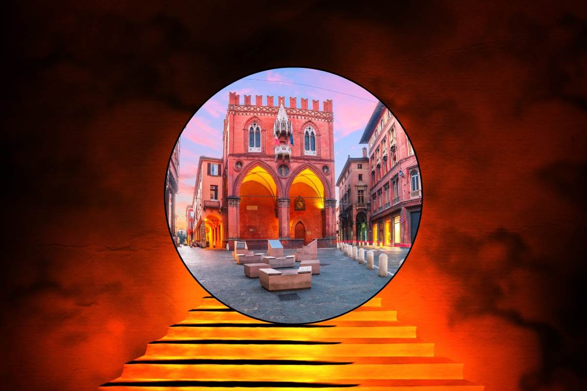 Scale inferno e città di Bologna