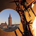 Forlì, fiamme e legno