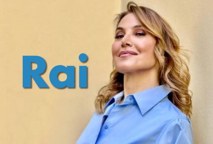 Barbara D'Urso e logo Rai
